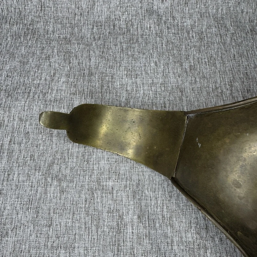 Vintage Brass Swan Duck Swan Trinket Tray Dish Bowl Patina